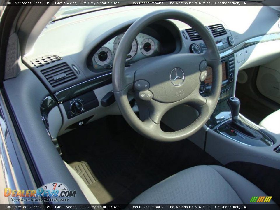 2008 Mercedes-Benz E 350 4Matic Sedan Flint Grey Metallic / Ash Photo #12