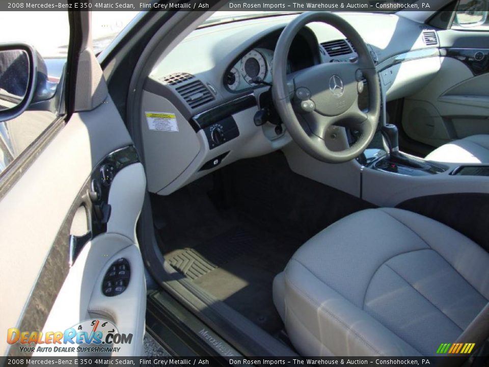 2008 Mercedes-Benz E 350 4Matic Sedan Flint Grey Metallic / Ash Photo #13