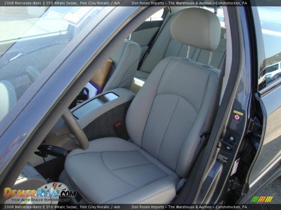 2008 Mercedes-Benz E 350 4Matic Sedan Flint Grey Metallic / Ash Photo #17