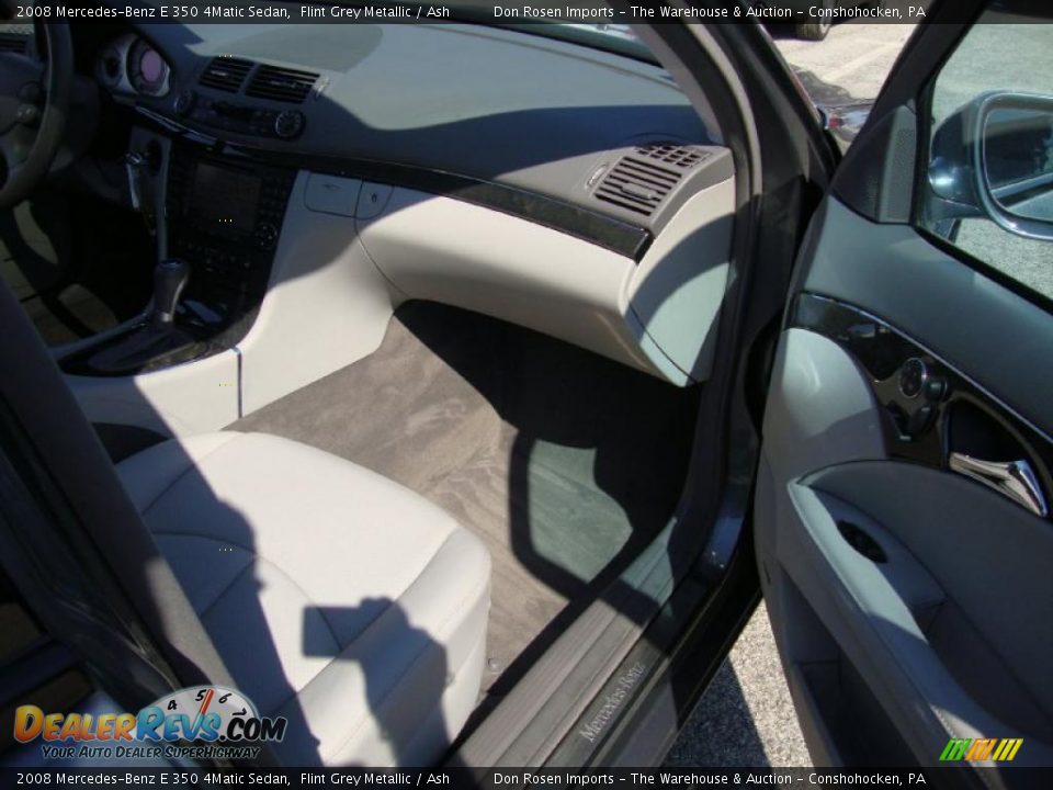 2008 Mercedes-Benz E 350 4Matic Sedan Flint Grey Metallic / Ash Photo #18