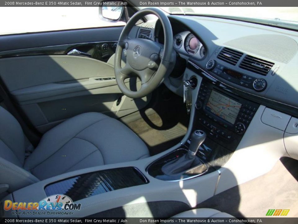 2008 Mercedes-Benz E 350 4Matic Sedan Flint Grey Metallic / Ash Photo #19
