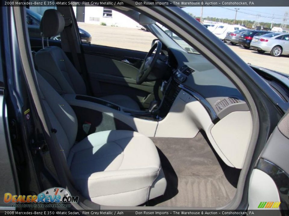 2008 Mercedes-Benz E 350 4Matic Sedan Flint Grey Metallic / Ash Photo #20
