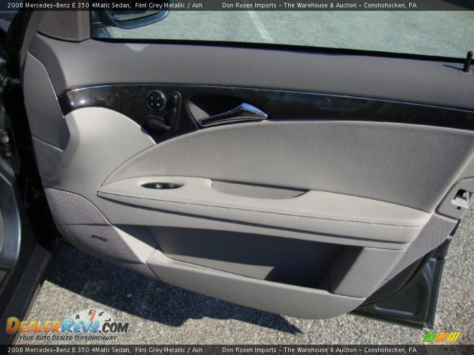 2008 Mercedes-Benz E 350 4Matic Sedan Flint Grey Metallic / Ash Photo #22
