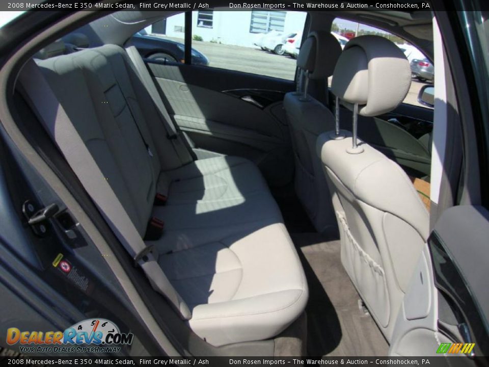 2008 Mercedes-Benz E 350 4Matic Sedan Flint Grey Metallic / Ash Photo #24