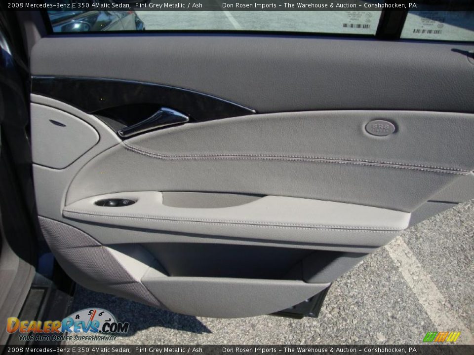 2008 Mercedes-Benz E 350 4Matic Sedan Flint Grey Metallic / Ash Photo #25