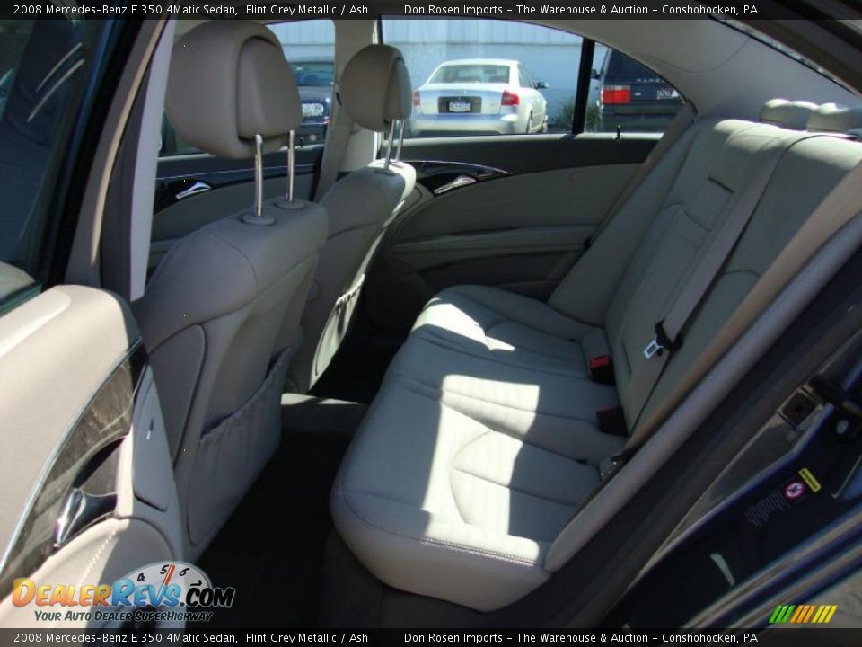 2008 Mercedes-Benz E 350 4Matic Sedan Flint Grey Metallic / Ash Photo #26