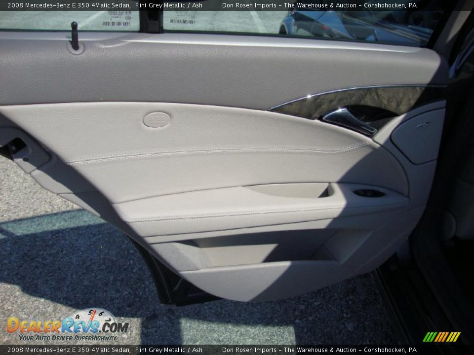 2008 Mercedes-Benz E 350 4Matic Sedan Flint Grey Metallic / Ash Photo #27