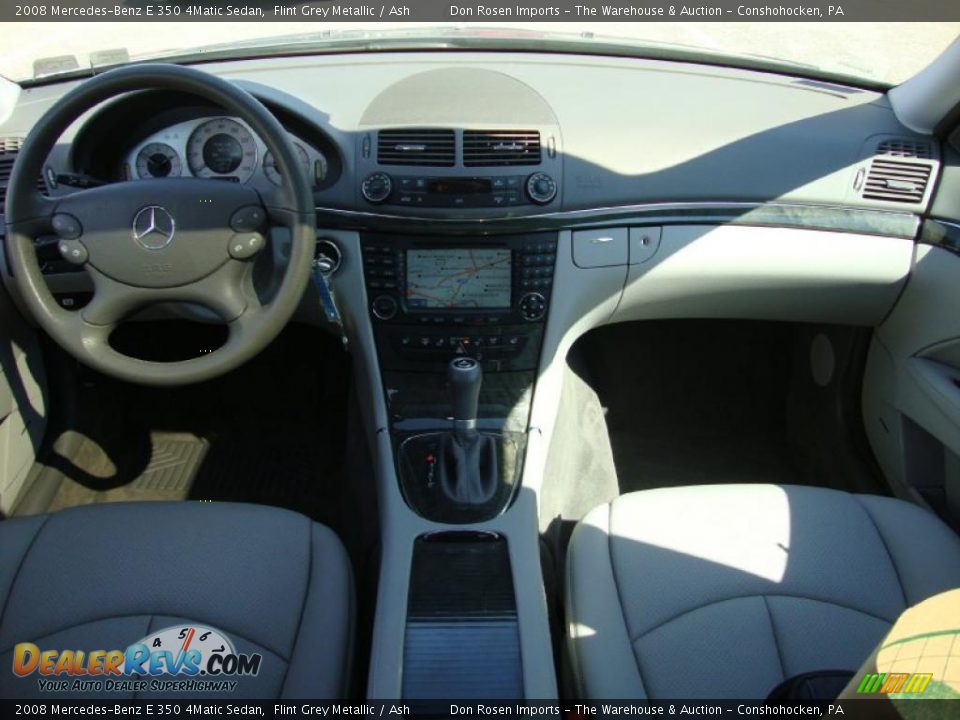 2008 Mercedes-Benz E 350 4Matic Sedan Flint Grey Metallic / Ash Photo #29