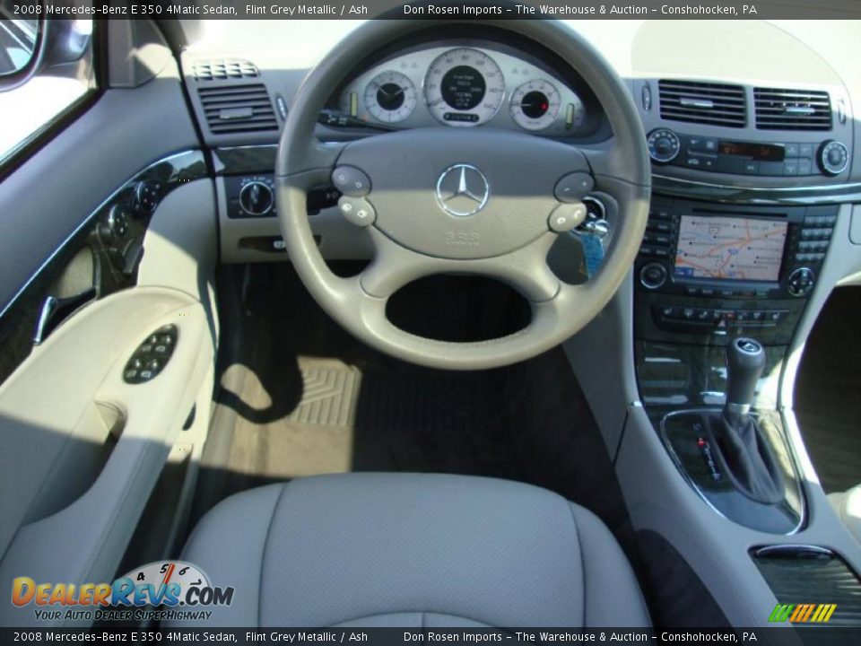 2008 Mercedes-Benz E 350 4Matic Sedan Flint Grey Metallic / Ash Photo #30