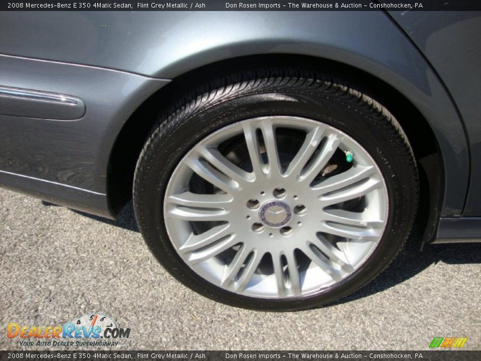 2008 Mercedes-Benz E 350 4Matic Sedan Flint Grey Metallic / Ash Photo #32