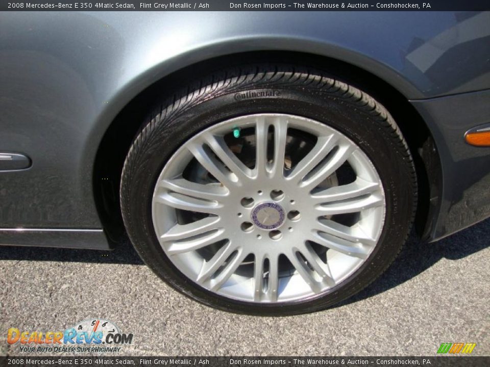 2008 Mercedes-Benz E 350 4Matic Sedan Flint Grey Metallic / Ash Photo #33