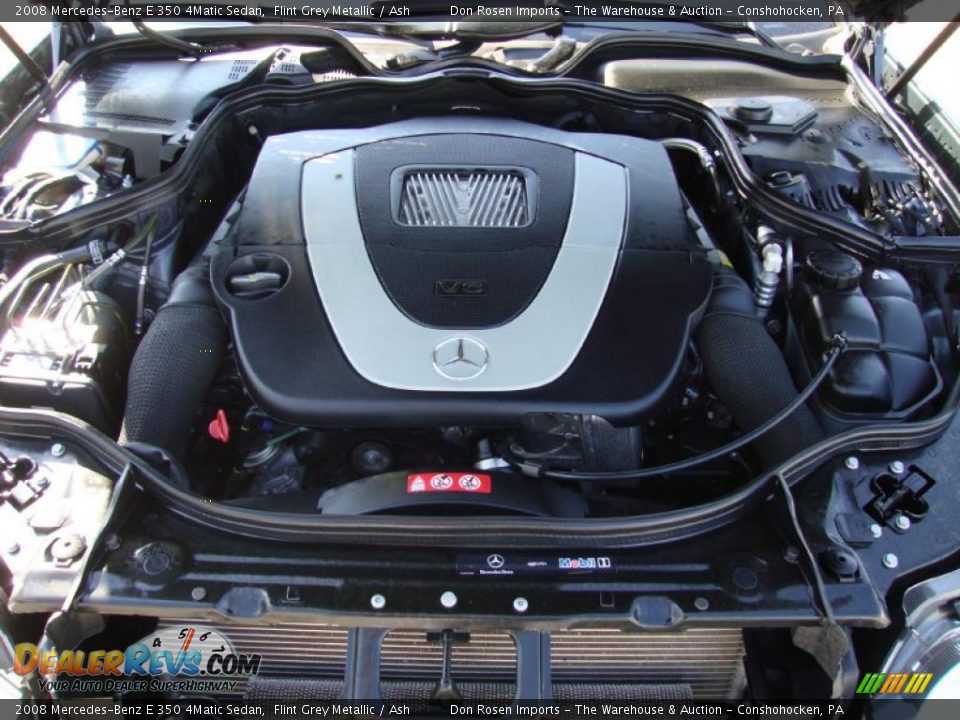 2008 Mercedes-Benz E 350 4Matic Sedan Flint Grey Metallic / Ash Photo #34