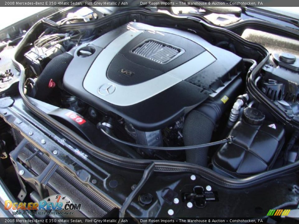 2008 Mercedes-Benz E 350 4Matic Sedan Flint Grey Metallic / Ash Photo #35