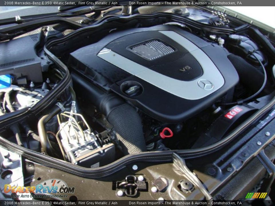 2008 Mercedes-Benz E 350 4Matic Sedan Flint Grey Metallic / Ash Photo #36
