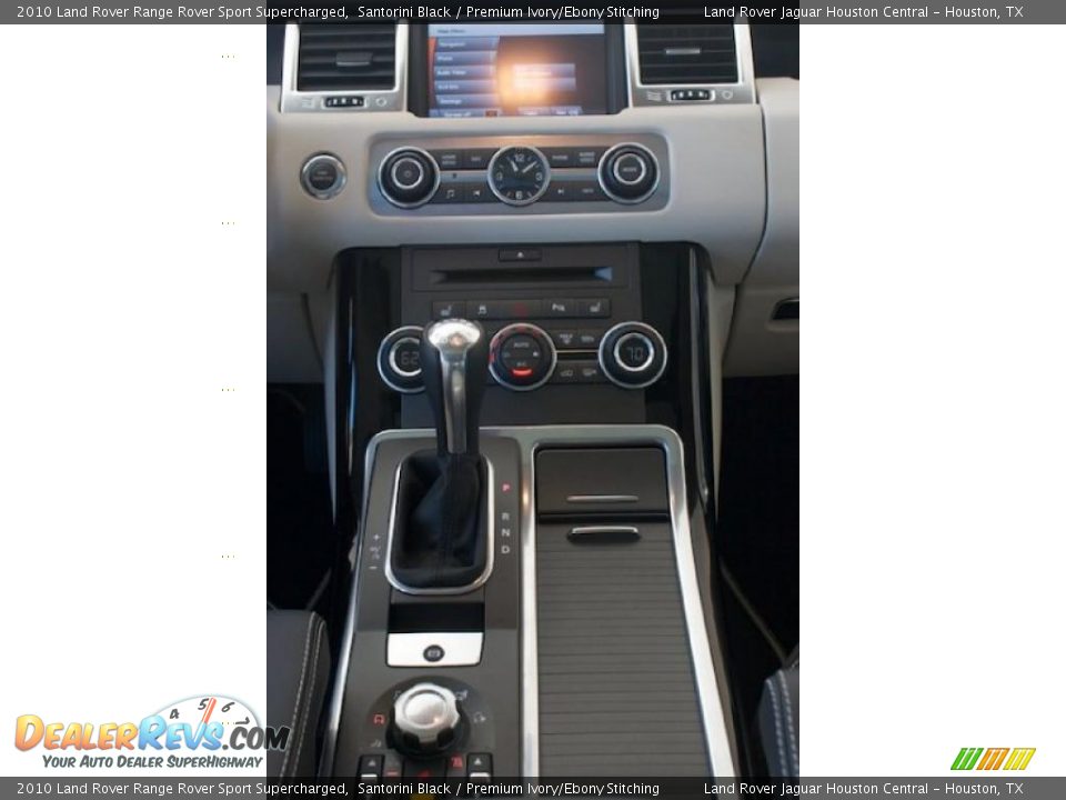 2010 Land Rover Range Rover Sport Supercharged Santorini Black / Premium Ivory/Ebony Stitching Photo #15