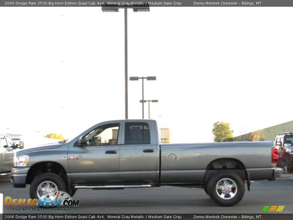 2006 Dodge Ram 3500 Big Horn Edition Quad Cab 4x4 Mineral Gray Metallic / Medium Slate Gray Photo #1