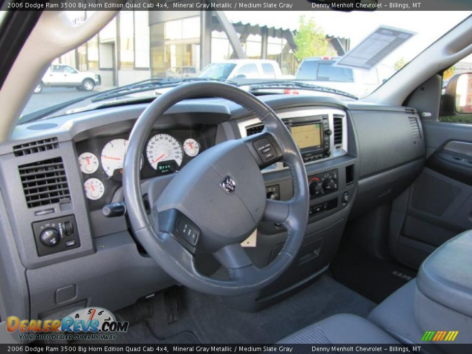 2006 Dodge Ram 3500 Big Horn Edition Quad Cab 4x4 Mineral Gray Metallic / Medium Slate Gray Photo #6