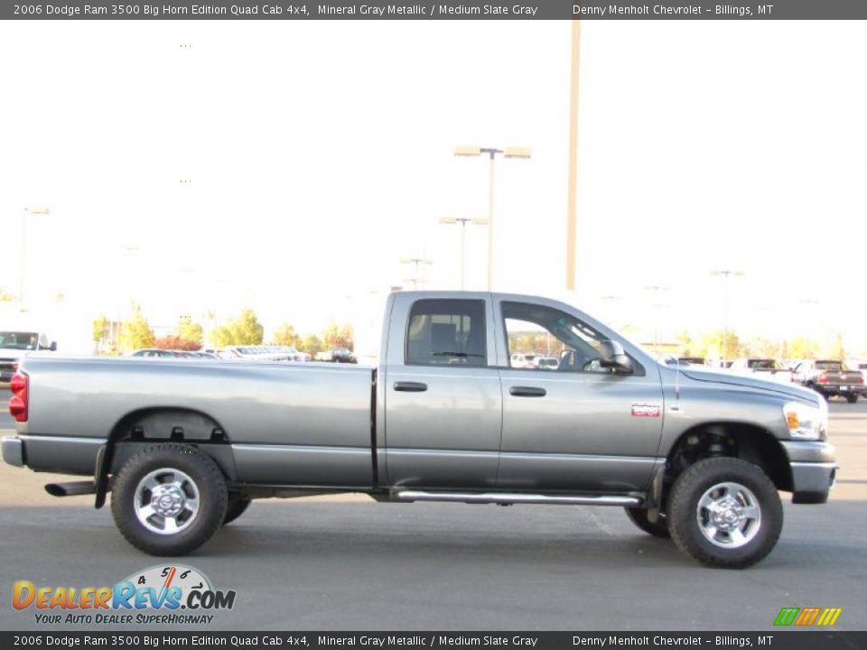 2006 Dodge Ram 3500 Big Horn Edition Quad Cab 4x4 Mineral Gray Metallic / Medium Slate Gray Photo #10