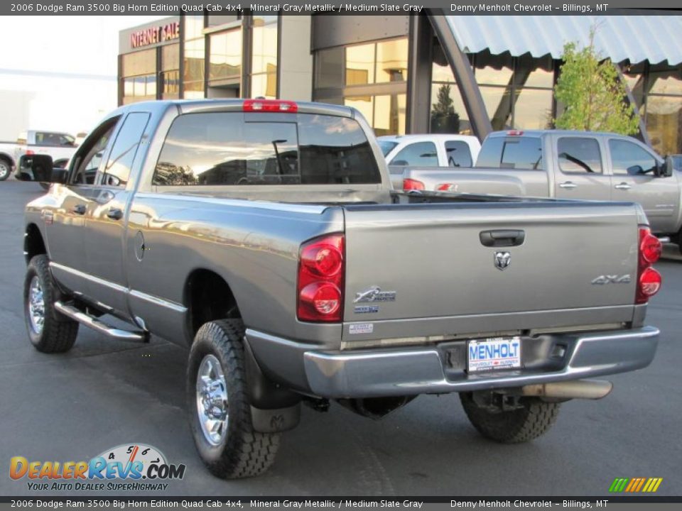 2006 Dodge Ram 3500 Big Horn Edition Quad Cab 4x4 Mineral Gray Metallic / Medium Slate Gray Photo #11