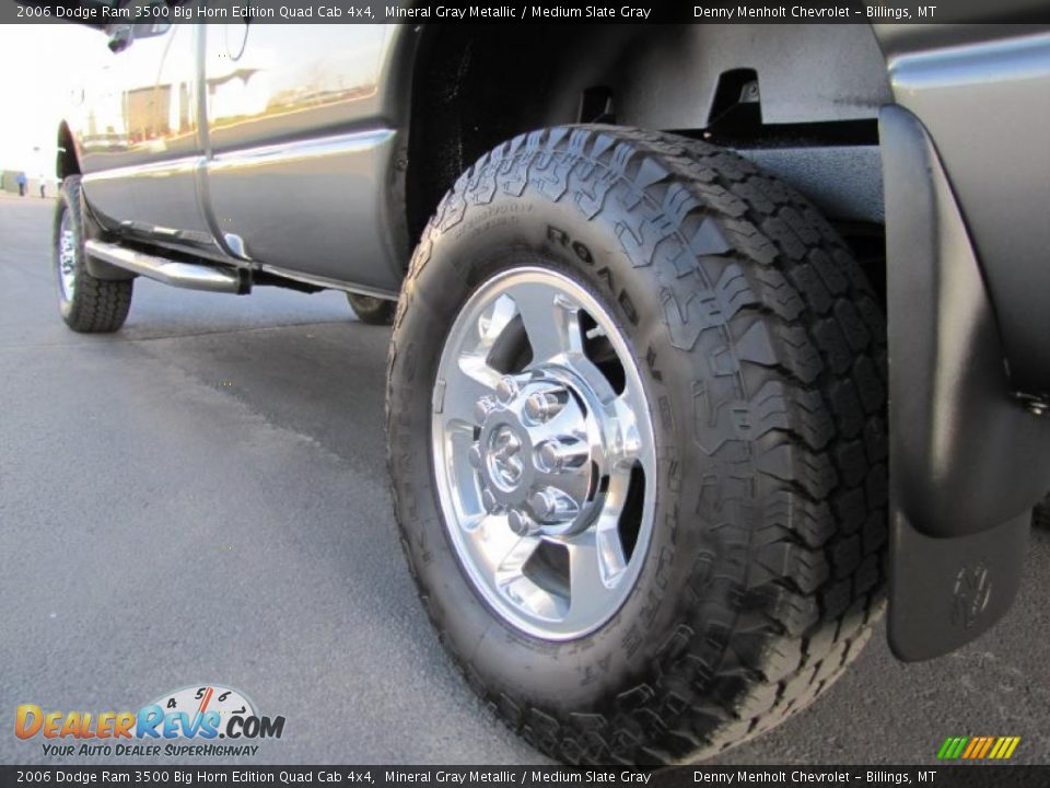 2006 Dodge Ram 3500 Big Horn Edition Quad Cab 4x4 Mineral Gray Metallic / Medium Slate Gray Photo #13