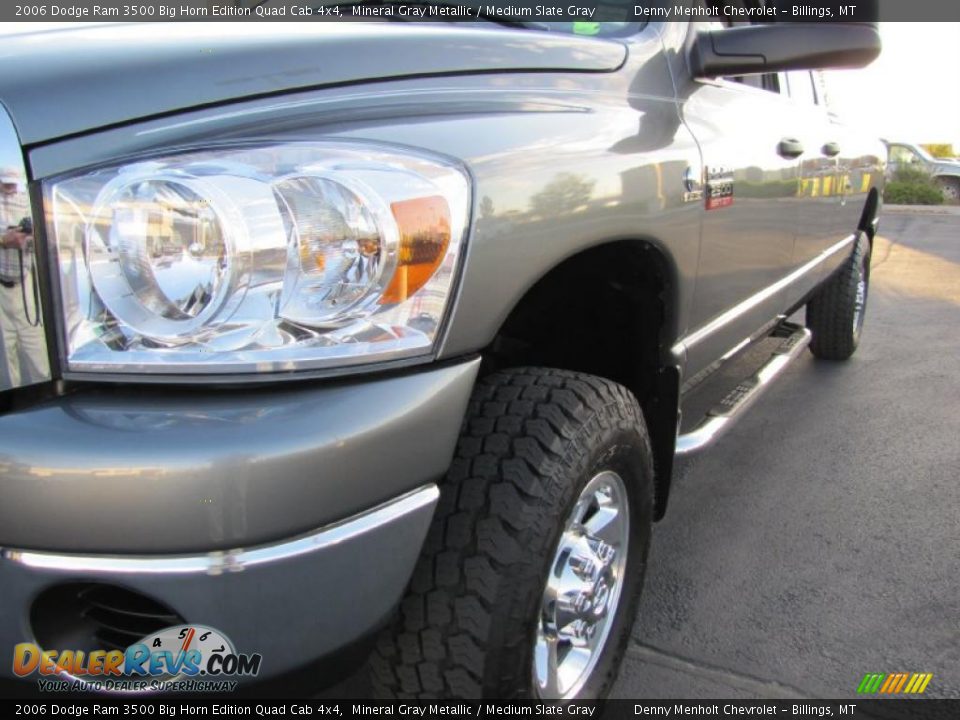2006 Dodge Ram 3500 Big Horn Edition Quad Cab 4x4 Mineral Gray Metallic / Medium Slate Gray Photo #14