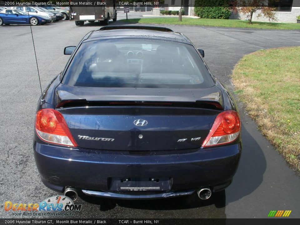 2006 Hyundai Tiburon GT Moonlit Blue Metallic / Black Photo #5