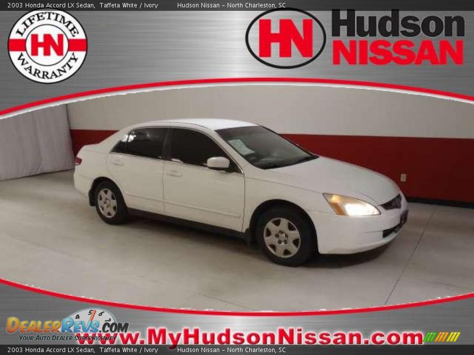 2003 Honda Accord LX Sedan Taffeta White / Ivory Photo #1