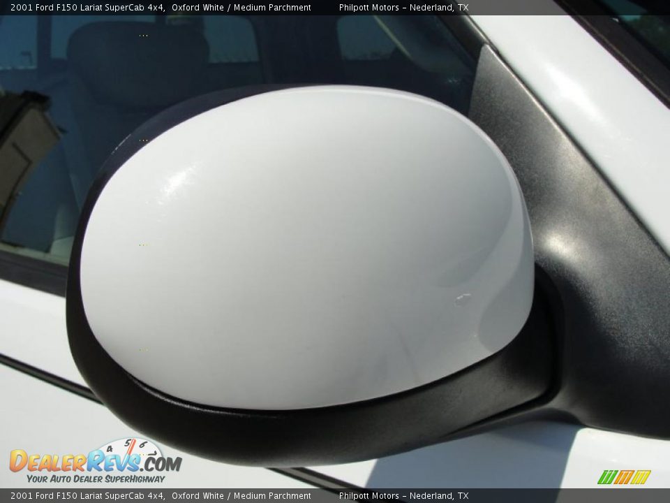 2001 Ford F150 Lariat SuperCab 4x4 Oxford White / Medium Parchment Photo #17