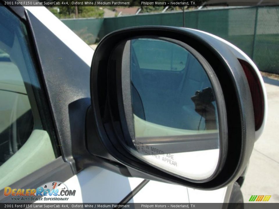 2001 Ford F150 Lariat SuperCab 4x4 Oxford White / Medium Parchment Photo #18