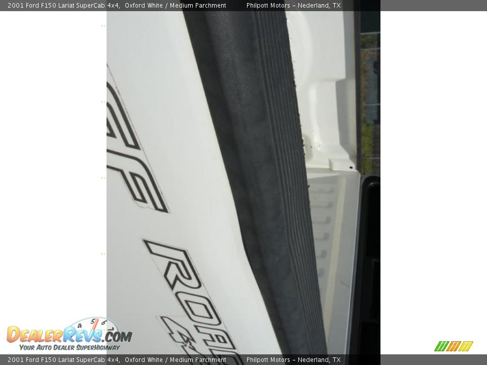 2001 Ford F150 Lariat SuperCab 4x4 Oxford White / Medium Parchment Photo #20