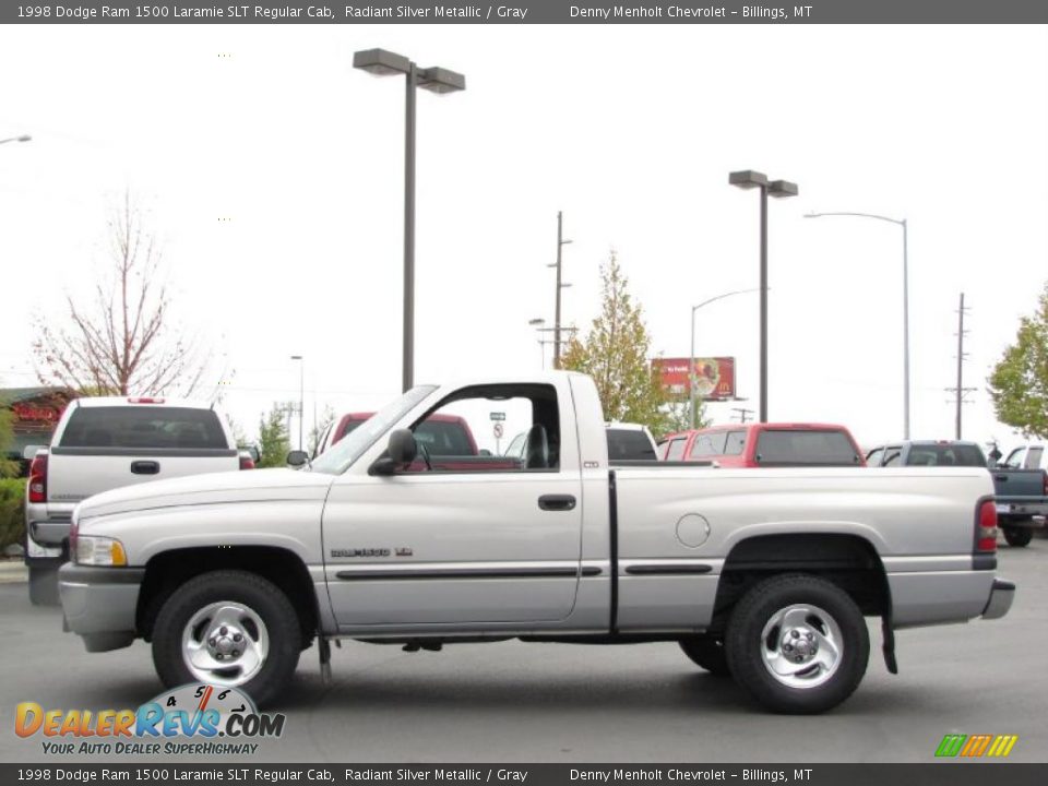 1998 Dodge Ram 1500 Laramie SLT Regular Cab Radiant Silver Metallic / Gray Photo #1