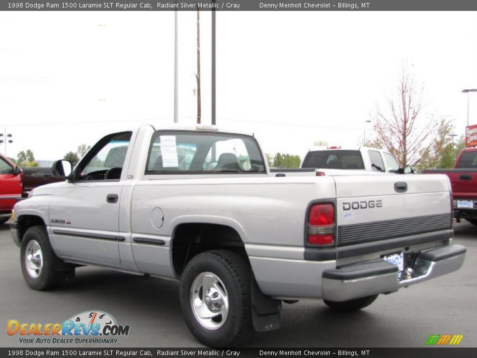 1998 Dodge Ram 1500 Laramie SLT Regular Cab Radiant Silver Metallic / Gray Photo #3