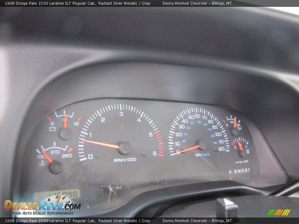 1998 Dodge Ram 1500 Laramie SLT Regular Cab Gauges Photo #7