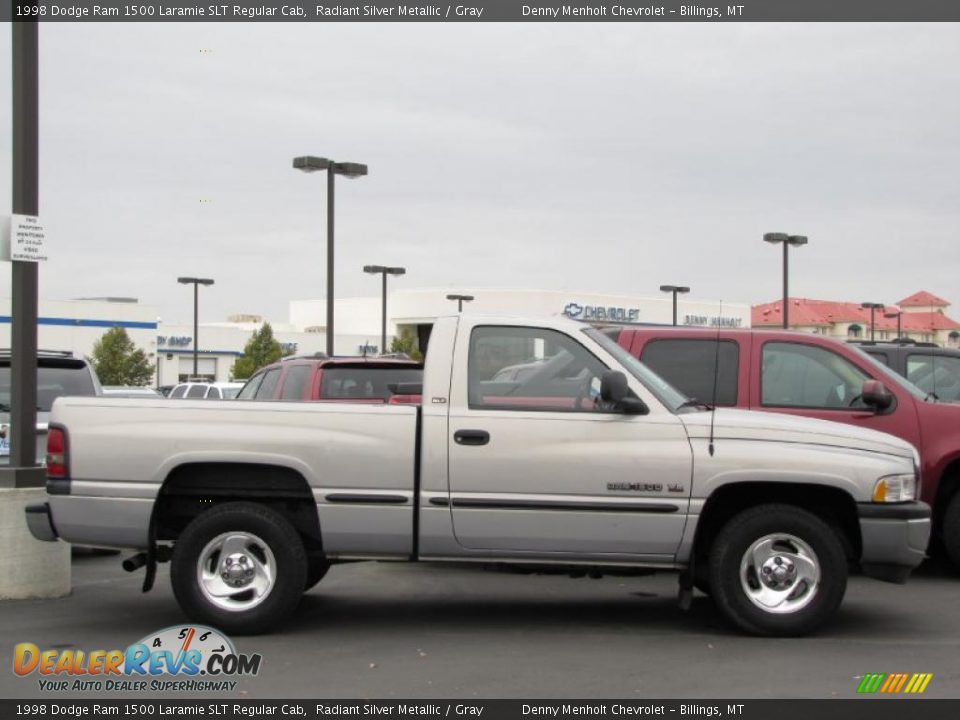 1998 Dodge Ram 1500 Laramie SLT Regular Cab Radiant Silver Metallic / Gray Photo #9