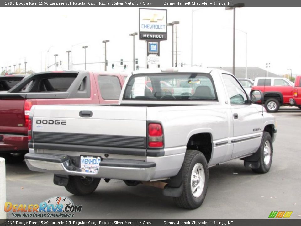 1998 Dodge Ram 1500 Laramie SLT Regular Cab Radiant Silver Metallic / Gray Photo #10