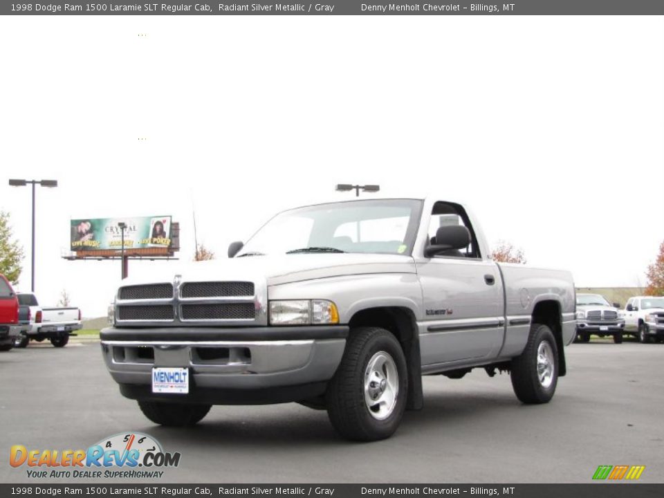 1998 Dodge Ram 1500 Laramie SLT Regular Cab Radiant Silver Metallic / Gray Photo #11