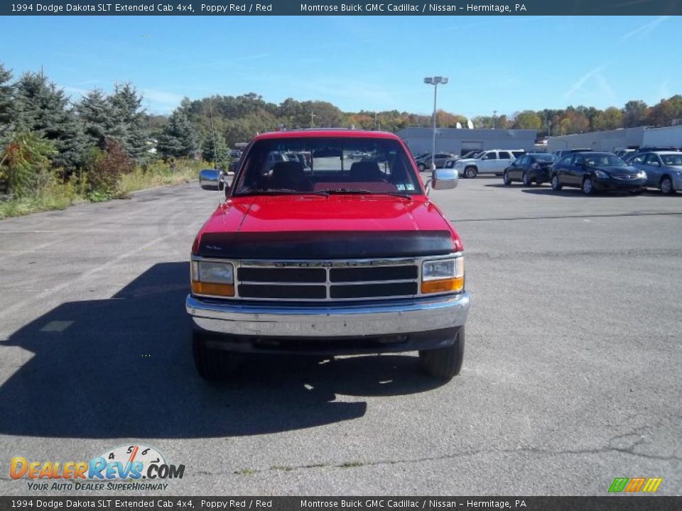 1994 Dodge Dakota SLT Extended Cab 4x4 Poppy Red / Red Photo #4