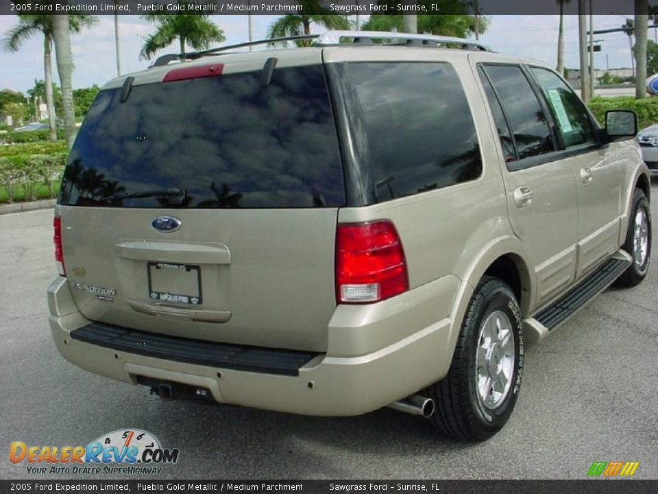 2005 Ford Expedition Limited Pueblo Gold Metallic / Medium Parchment Photo #6