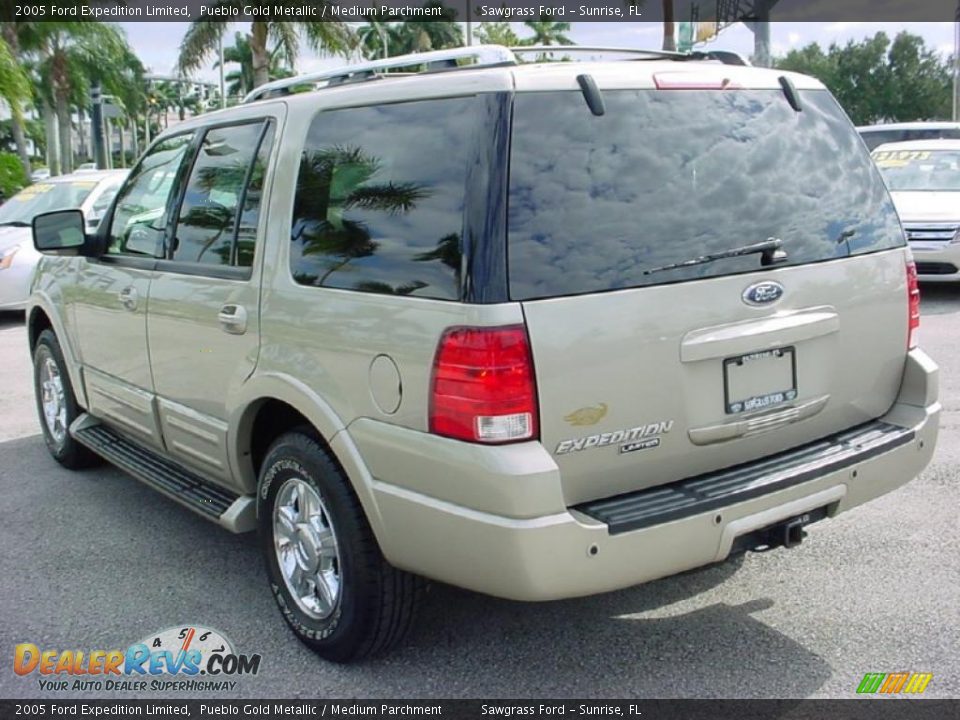2005 Ford Expedition Limited Pueblo Gold Metallic / Medium Parchment Photo #10