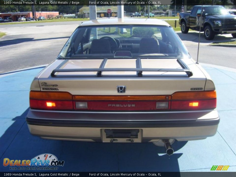 1989 Honda Prelude S Laguna Gold Metallic / Beige Photo #11