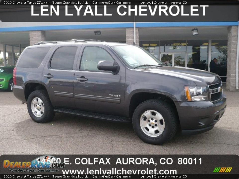 2010 Chevrolet Tahoe Z71 4x4 Taupe Gray Metallic / Light Cashmere/Dark Cashmere Photo #1