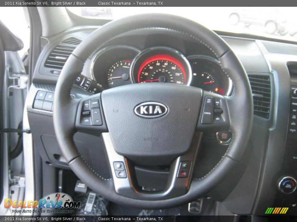 2011 Kia Sorento SX V6 Bright Silver / Black Photo #10
