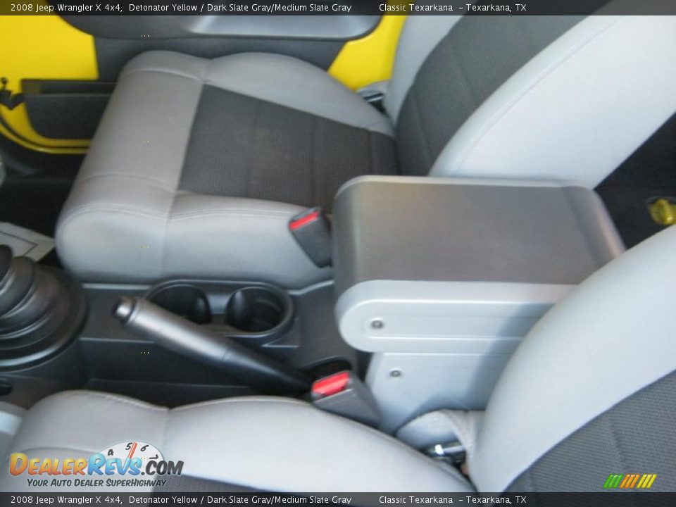 2008 Jeep Wrangler X 4x4 Detonator Yellow / Dark Slate Gray/Medium Slate Gray Photo #12
