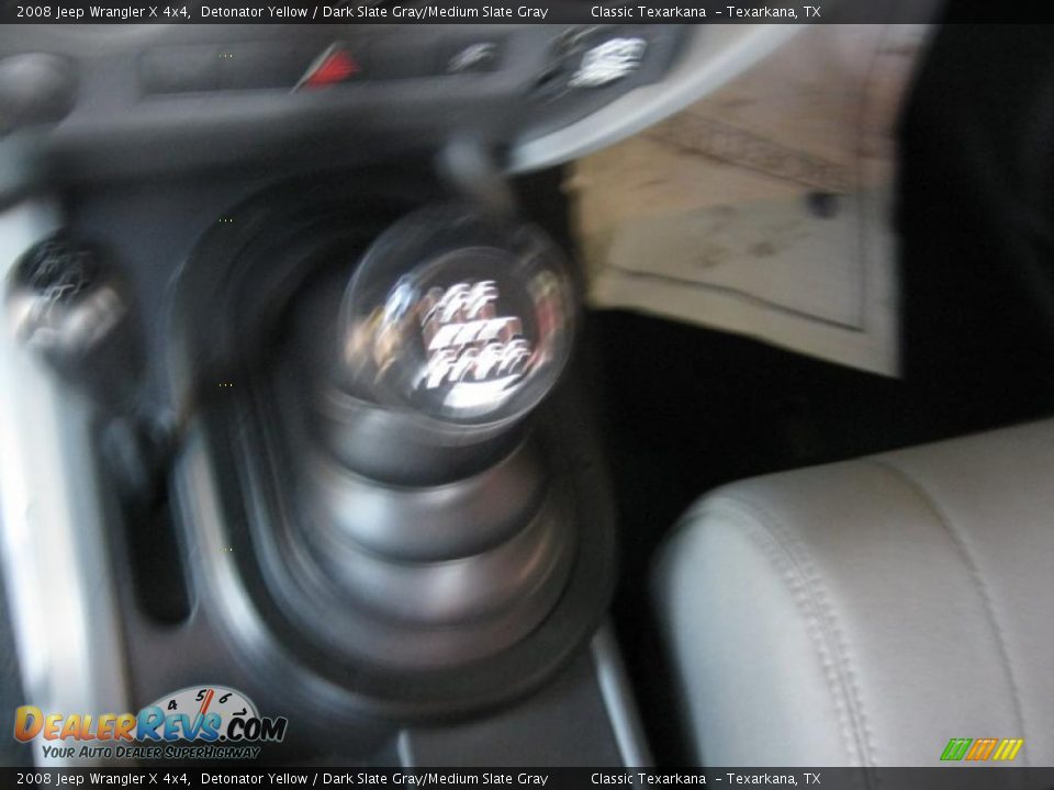 2008 Jeep Wrangler X 4x4 Detonator Yellow / Dark Slate Gray/Medium Slate Gray Photo #13