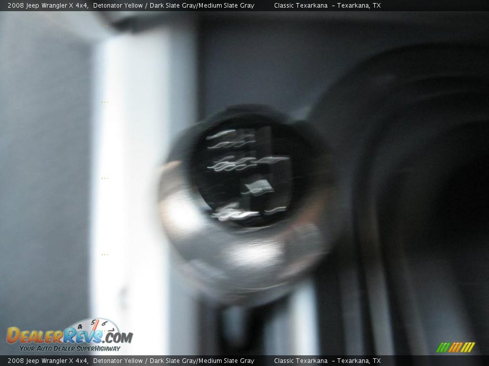 2008 Jeep Wrangler X 4x4 Detonator Yellow / Dark Slate Gray/Medium Slate Gray Photo #14