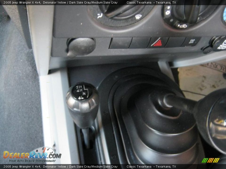 2008 Jeep Wrangler X 4x4 Detonator Yellow / Dark Slate Gray/Medium Slate Gray Photo #15