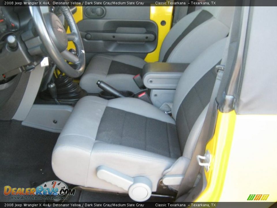 2008 Jeep Wrangler X 4x4 Detonator Yellow / Dark Slate Gray/Medium Slate Gray Photo #16