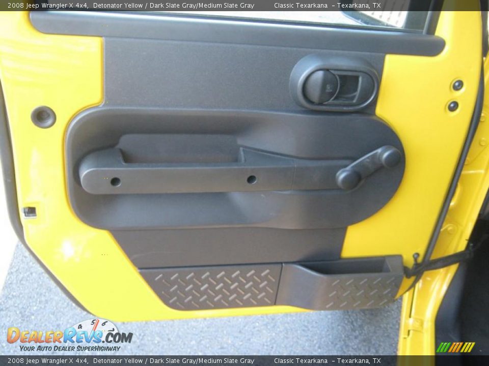 2008 Jeep Wrangler X 4x4 Detonator Yellow / Dark Slate Gray/Medium Slate Gray Photo #18