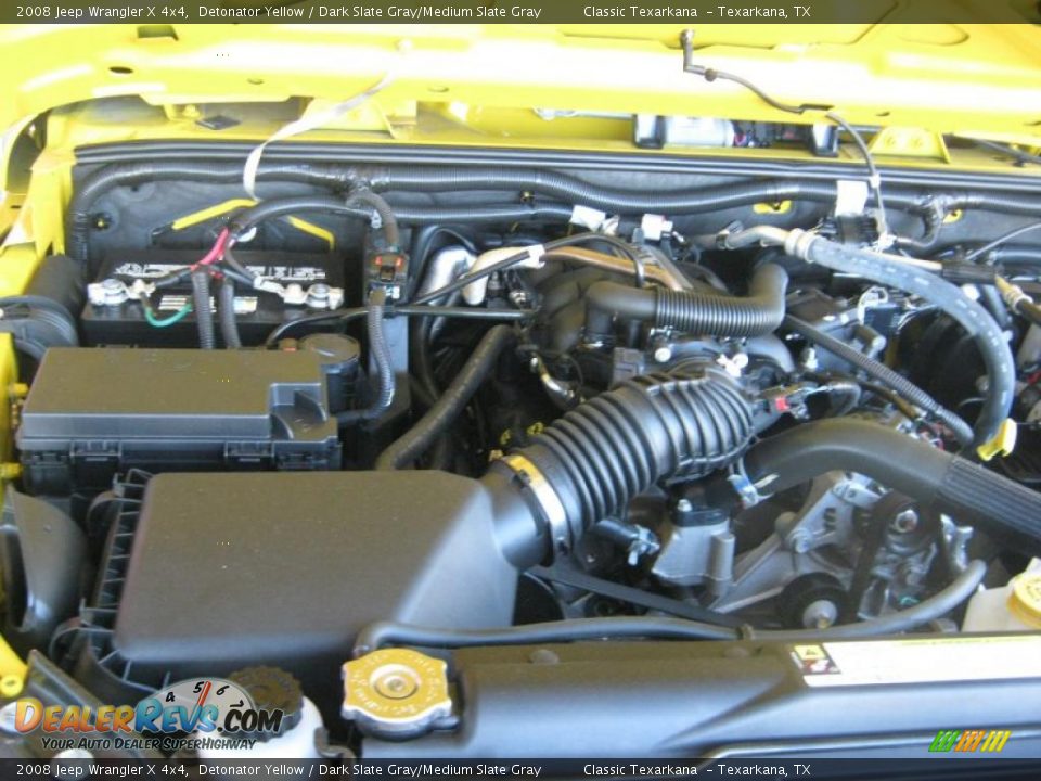 2008 Jeep Wrangler X 4x4 Detonator Yellow / Dark Slate Gray/Medium Slate Gray Photo #21