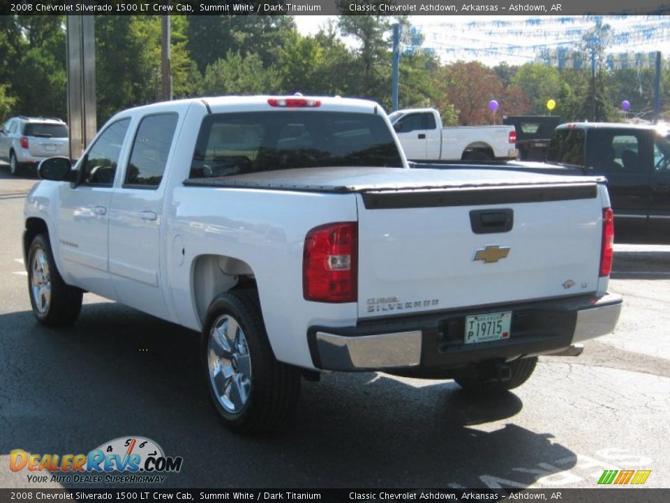 2008 Chevrolet Silverado 1500 LT Crew Cab Summit White / Dark Titanium Photo #3